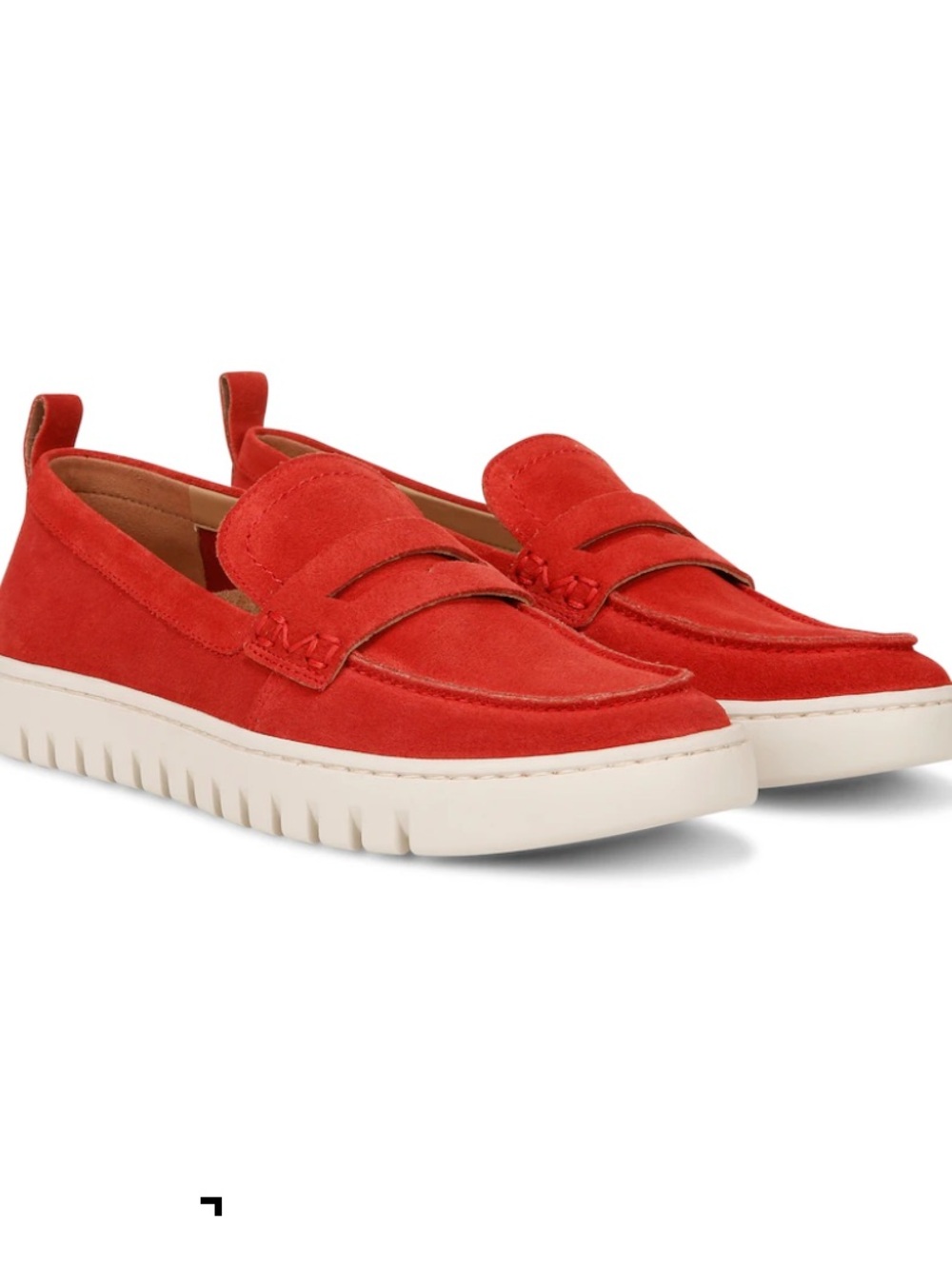 VIONIC UPTOWN RED SUEDE LOAFER